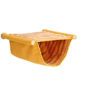Hamac pour oiseaux amovible et lavable, nid suspendu double couche, lit balançoire, abri d'hiver, maisonnette jouet pour perruche