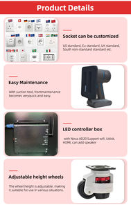 Cabine de DJ mobile numérique avec écran LED Full HD, façade personnalisable pour événements de divertissement en club, table de DJ - Product Image 4