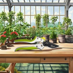 กรรไกรตัดเล็มอลูมิเนียมด้ามจับขนาด200มม. พร้อมใบมีดโลหะและสวิตช์ไนล่อน - Product Image 5