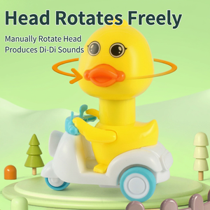 Voiture à inertie de dessin animé Press Duck, moto à rétrofriction, jouet populaire pour enfants - Product Image 3
