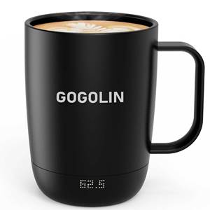 <span class=keywords><strong>Taza</strong></span> de Café Autocalentable <span class=keywords><strong>Inteligente</strong></span> con Control de Temperatura y Carga Inalámbrica Multifunción 2 en 1 de 15 W - Product Image 4