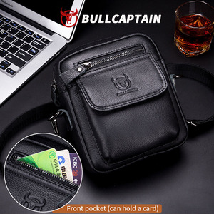 กระเป๋าหนังวัวแท้ BULLCAPTAIN แบบสะพายข้างเดียวสำหรับผู้ชาย กระเป๋าหนังแท้สไตล์วินเทจ กระเป๋าเป้สะพายหลังแฟชั่น - Product Image 3