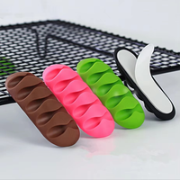 5 fentes Tidy Clips câble cordon plomb bureau organisateur USB chargeur câbles support attaches fil goutte plomb support