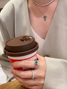 Collier pendentif croix en or 18 carats avec émeraude naturelle Muzo verte Xinfly – Élégant, intemporel, pour tous les jours et occasions formelles – Vente flash – Scintillant GRC - Product Image 5