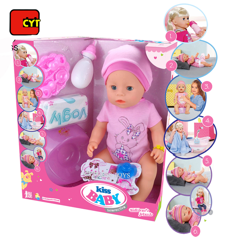 role play juguetes para los ninos baby doll toys vinyl toys plastic cute 18 inch dolls set for girl with drink,pee,blink