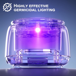 Limpiador de Dentaduras Postizas Ultrasónico de Alta Frecuencia con Vibración UV y 2 Modos de Limpieza Profunda para el Hogar - Product Image 4