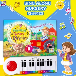Livre sonore interactif d'apprentissage musical en anglais pour enfants, avec premières comptes rendues et pochettes rigides, pour l'apprentissage des tout-petits - Product Image 6