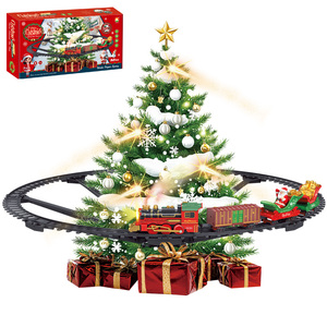 Decoraciones de Interior, Juguete de Plástico <span class=keywords><strong>para</strong></span> Montar, Clásico <span class=keywords><strong>Tren</strong></span> Eléctrico Colgante de <span class=keywords><strong>Navidad</strong></span> con Luz, Sonido y Humo - Product Image 1