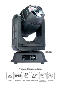 Projecteur de scène extérieur 500W, IP65 étanche, en alliage d'aluminium, à intensité variable, <span class=keywords><strong>avec</strong></span> motifs multiples réglables - Product Image 2