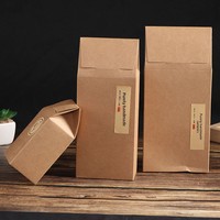 Boîte pliante en papier kraft pour emballage alimentaire, sachet de médicaments chinois, patchs pour le ventre, fruits secs, thé, boîte d'emballage spécialisée avec logo personnalisé