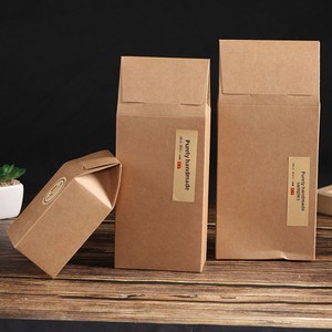 Boîte pliante en papier kraft pour emballage alimentaire, sachet <span class=keywords><strong>de</strong></span> médicaments chinois, patchs pour le ventre, fruits secs, thé, boîte d'emballage spécialisée avec logo personnalisé - Product Image 1