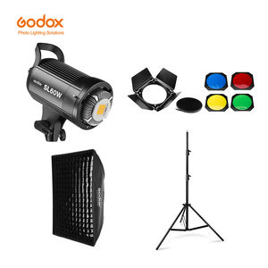 Kit de Luz de Video LED Portátil Profesional <span class=keywords><strong>Godox</strong></span> <span class=keywords><strong>SL60W</strong></span> 5600K Versión Blanca, Luz Continua + Soporte de 2m + Softbox Bowens de 60x90cm - Product Image 1