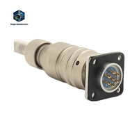 Connecteur électrique circulaire HengYu série YL YL11H20S1007TJ, prise et fiche aviation automobile en alliage d'aluminium vert olive