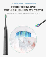 Cepillo de Dientes Sónico Eléctrico Recargable, Resistente al Agua IPX7, Cerdas Medianas, Carga Magnética, Cuerpo de Plástico, Blanco y Negro, para Adultos