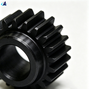 Transportador de Automatización Industrial 45 #   Engranaje Cónico de Acero al Carbono con Óxido Negro Endurecido, Dientes Personalizados, Módulo No Estándar OEM, Engranaje de Espuela a Granel - Product Image 2