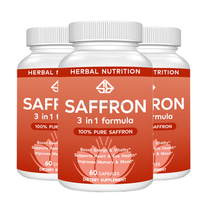 Capsules d'extrait d'herbes naturelles OEM Safran 3 en 1 pour soutenir l'immunité des adultes - 60 capsules - Product Image 5