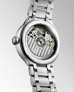 Women's Moon Phase Mechanical Watch Diamond Index Stainless Steel Band Automatic Movement Dress Wristwatch for Longinesing - Product Image 2