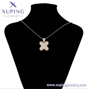 XUPING Joyería: Colgantes <span class=keywords><strong>de</strong></span> Moda para Mujer, Chapados en <span class=keywords><strong>Oro</strong></span> <span class=keywords><strong>de</strong></span> 14K, con Circonita y Cobre Ecológico, Diseño Sencillo y Encantador - Product Image 6
