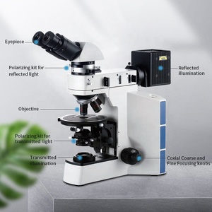 Microscopio Polarizador Metalúrgico Boshida BD-40P 50X-1000X con Plataforma Giratoria para Análisis de Materiales e Investigación Petrologica - Product Image 4