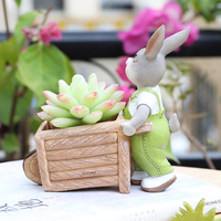 Pots de jardin Planters Roogo Wholesale Cute Rabbit Garden Flower Pot High Quality Autumn Harvest Series Succulent Plants Pot