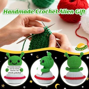 Muñeco Extraterrestre Martiano de Ganchillo Positivo Hecho a Mano, Regalos de Cumpleaños para Mujeres, Regalos de Ganchillo, <span class=keywords><strong>Regalo</strong></span> de Graduación, <span class=keywords><strong>Regalo</strong></span> de Agradecimiento - Product Image 5