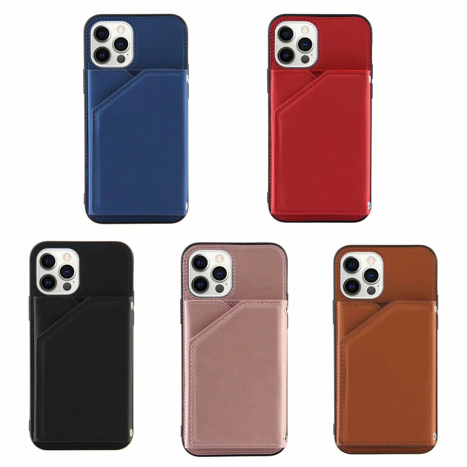 Trend Product Multi Card Slots Pu business man Cell Phone Cover Wallet Case For Iphone 12 13 14 Pro max Leather Case 5 6 7 8 Plu