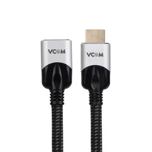 VCOM 2.1V 8K 48Gbps HDMI एक्सटेंशन केबल पुरुष से महिला हाई डेफिनिशन वीडियो मॉनिटर HDMI केबल 0.5M 1M