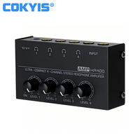 Amplificateur de casque stéréo professionnel ultra-compact en métal à 4 canaux pour la maison, la scène, le studio, l'enregistrement audio, moniteur intra-auriculaire
