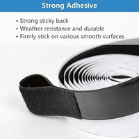 Bande adhésive double face robuste de 2 pouces x 10 pieds avec crochets et boucles, excellente adhérence, dos très collant pour la maison