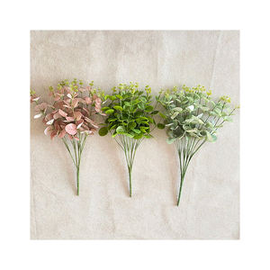 Meilleures ventes feuilles d'argent décoration d'arbre de plante artificielle - Product Image 3