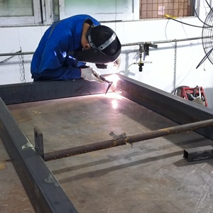 Tùy chỉnh chế tạo máy công nghiệp nặng khung/thiết bị cơ sở Gia Cố Góc thép carbon Hàn chính xác ISO9001 - Product Image 6