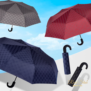 Rst xingbao thiệu Hưng nhà sản xuất giá rẻ bán buôn Windproof 3 lần tự động mở và đóng cong J xử lý ô - Product Image 1