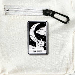 Broche personnalisée en émail noir, style dessin animé, antique et moderne, motif Carte de <span class=keywords><strong>la</strong></span> <span class=keywords><strong>Mort</strong></span> XIII, gothique et occulte, vente en gros - Product Image 5