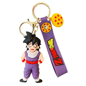 Cartoon Anime Dragon Ball Doll Keychain 3rd Generation Design Figure Character Keyring Wholesale