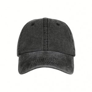 Gorra de béisbol sin espalda para mujer, de algodón lavado, con visera ajustable para el sol, para cabello rizado natural y cola de caballo - Product Image 2