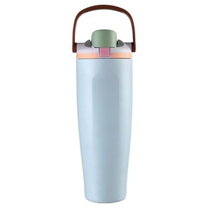 Vaso Térmico Portátil de Acero Inoxidable 304 de 40oz con Asa, Aislamiento al Vacío, para Viajes, Coche, Frutas, con Tapa y Logotipo Personalizado - Product Image 4