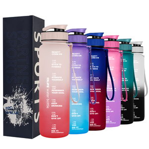 ขวดน้ำพลาสติกแบบใหม่ของ ODM <span class=keywords><strong>Mlife</strong></span> Factory สำหรับการเดินป่า ป้องกันการรั่วซึม ปลอดภัยสำหรับเครื่องล้างจาน เหมาะสำหรับการเดินทาง เป็นของขวัญ - Product Image 1