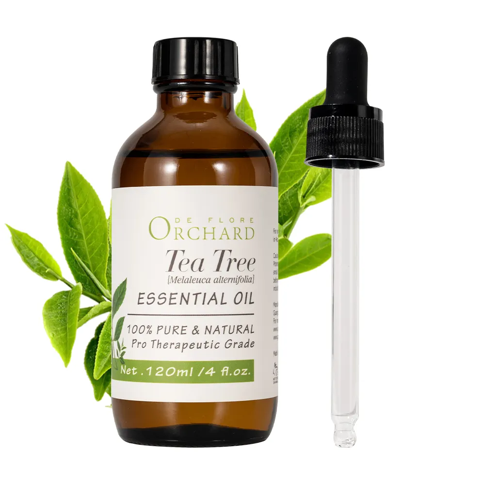 Difusores de aromaterapia de masaje de aceite esencial puro orgánico natural de etiqueta privada aceite de árbol de té