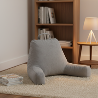 Fabricant chinois, vente en gros, support lombaire ergonomique, 100% polyester, coussin de lecture en forme de U, rembourrage en fibres creuses 3D