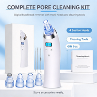 Aspirateur électrique pour points noirs, 5 niveaux, 36-64 kPa, nettoyeur de pores, dispositif d'aspiration de comédons à bulles nano pour le soin de la peau