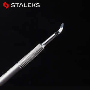 <span class=keywords><strong>STALEKS</strong></span> Pousse-cuticules réutilisable double face en acier inoxydable espagnol à double effet, sans dommage pour les ongles, antirouille - Product Image 2