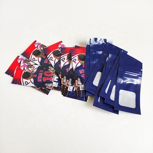 定制徽标印刷 1ml 3ml 2g 迷你烟弹预包装拉链卡利卷筒笔烟弹小袋带窗包装袋 - Product Image 4