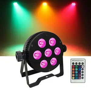7x8W RGBWLEDディスコパーはパーティーナイトクラブ用のステージウォッシュライトリモートDMXLEDパー照明