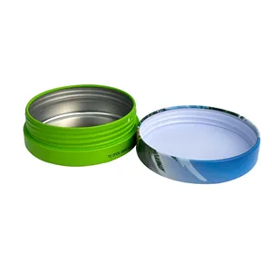 Kunden spezifische Metall verpackung in Lebensmittel qualität Runde Kinder resistente Blechdosen für Candy Mint CR Round Dosen