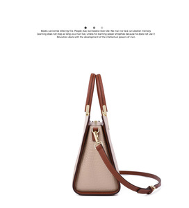 Nuevo Bolso Tote de Moda, Bolso Bandolera de Cuero PU, Bolsos de Hombro de Cuero PU para Mujer, Bolso Beige - Product Image 5