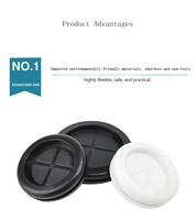 Manchon de protection en caoutchouc électrique moulé sur mesure, à deux faces, fermé, rond, isolant, anti-poussière, de tout diamètre, vente en gros