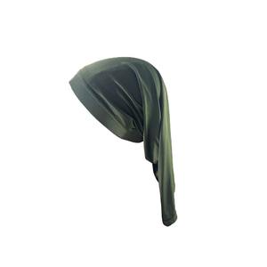 <span class=keywords><strong>Bonnet</strong></span> <span class=keywords><strong>de</strong></span> <span class=keywords><strong>nuit</strong></span> en jersey respirant uni en rayonne <span class=keywords><strong>pour</strong></span> cheveux longs, turban musulman, foulard, couvre-chef, vente en gros - Product Image 6