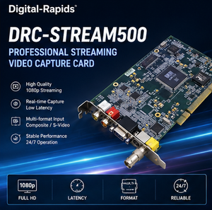 Tarjeta <span class=keywords><strong>de</strong></span> Captura y Compresión <span class=keywords><strong>de</strong></span> <span class=keywords><strong>Video</strong></span>/Audio Analógico Digital Rapids DRC-500 Stream500 - Product Image 2