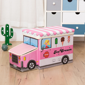 Moderno Banco Puf Otomano de Almacenamiento para Habitación Infantil con Diseño Plegable para Uso en Apartamentos y Escuelas Almacenamiento de Peluches - Product Image 1