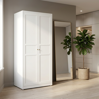 Armoire de classement écologique à 2 portes en métal blanc, armoire de rangement verrouillable en acier pour bureau avec étagères réglables
